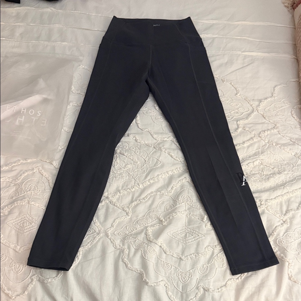 High-Rise Grey Performance Leggings